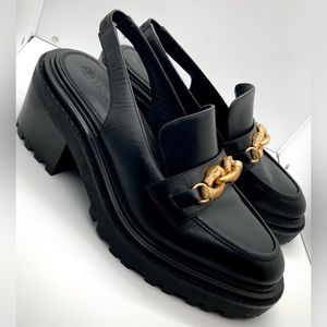 Tory Burch Jessica Sling Back Lug Loafers- W9